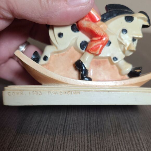 Sebastian Miniatures SML214 Ride to the Hounds 1980 Rocking Horse Vintage 4 Inch - Picture 7 of 12